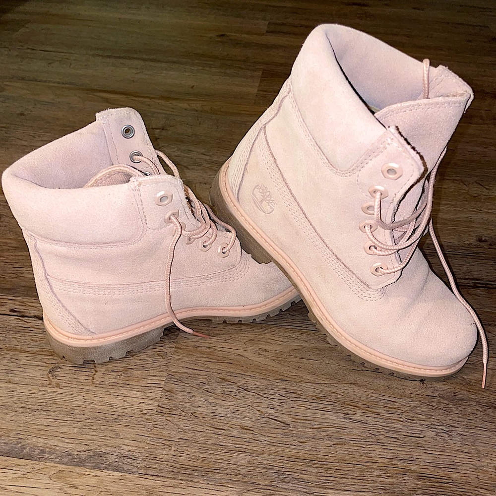 Light Pink Nubuck 6” Waterproof  Premium Timberland Boots